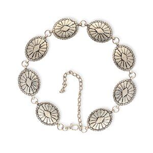 Myra Bag Traditional Concho Belt Silver Tone Southwestern Size Medium NWT